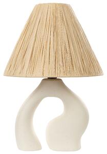 Keramická stolní lampa bílá BARBAS