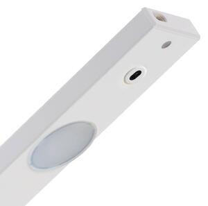 LED podskříňové světlo Peppa senzor, 55cm, bílá