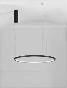 Nova Luce Závěsné LED svítidlo TARQUIN, 36W 3000K stmívatelné Barva: Černá