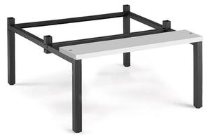 AJ Produkty Lavice k šatní skříňce, 800 mm, šedá, HPL