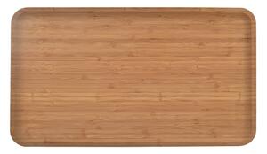 Hnědý servírovací tác z bambusového dřeva Orion, 25 x 44 cm