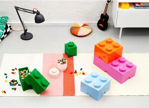 Světle růžový úložný box čtverec LEGO®
