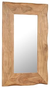 Kosmetické zrcadlo Serub - masivní akáciové dřevo | 50x80 cm
