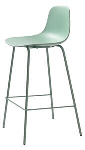 Světle zelená plastová barová židle (výška sedáku 67,5 cm) Whitby – Unique Furniture