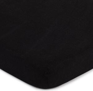Jersey prostěradlo černá, 220 x 200 cm