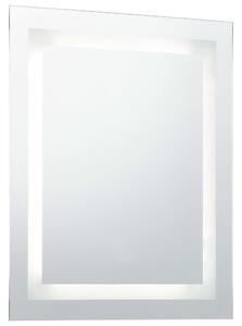 Koupelnové zrcadlo Margar s LED světly a dotykovým senzorem | 50x60 cm