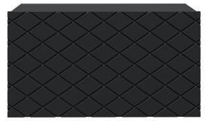 Komplet závěsných nočních stolků Scalia 50 cm 2 ks - černý mat