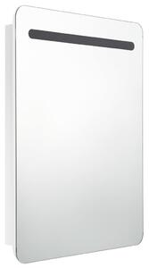 LED koupelnová skříňka se zrcadlem zářivě bílá 60 x 11 x 80 cm