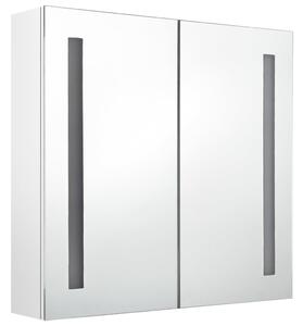 LED koupelnová skříňka se zrcadlem zářivě bílá 62 x 14 x 60 cm