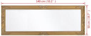Nástěnné zrcadlo Almar v barokním stylu - zlaté | 140x50 cm