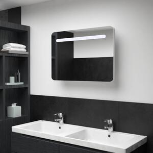 LED koupelnová zrcadlová skříňka | 80x11x55 cm
