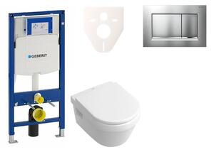 Cenově zvýhodněný závěsný WC set Geberit do lehkých stěn / předstěnová montáž+ WC Villeroy & Boch Omnia Architectura 111.300.00.5NB7