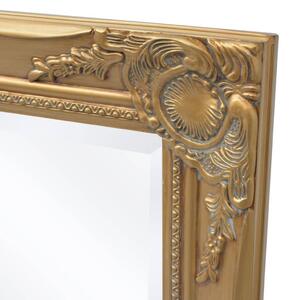 Nástěnné zrcadlo Kanyar - barokní styl - zlaté | 100x50 cm