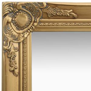 Nástěnné zrcadlo Parrenic - barokní styl - zlaté | 60x40 cm