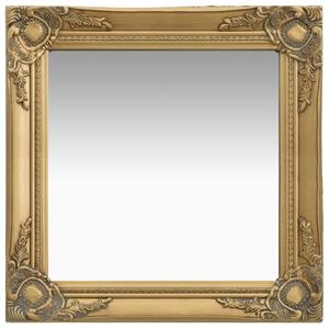Nástěnné zrcadlo Parrenic - barokní styl - zlaté | 50x50 cm