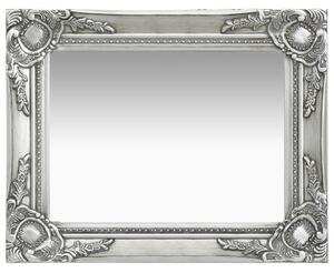 Nástěnné zrcadlo Parrenic - barokní styl - stříbrné | 50x40 cm