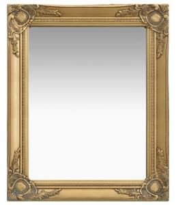 Nástěnné zrcadlo Parrenic - barokní styl - zlaté | 50x60 cm