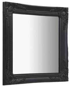 Nástěnné zrcadlo Parrenic - barokní styl - černé | 50x60 cm