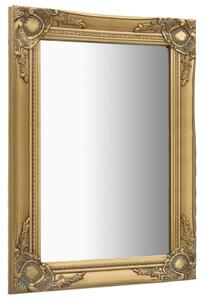 Nástěnné zrcadlo Parrenic - barokní styl - zlaté | 50x80 cm