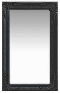 Nástěnné zrcadlo Parrenic - barokní styl - černé | 50x80 cm