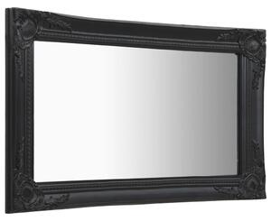 Nástěnné zrcadlo Parrenic - barokní styl - černé | 60x40 cm