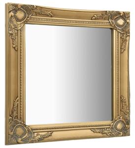 Nástěnné zrcadlo Parrenic - barokní styl - zlaté | 60x60 cm