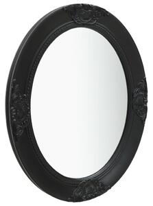 Nástěnné zrcadlo Seall - barokní styl - černé | 50x60 cm