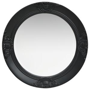 Nástěnné zrcadlo Seall - barokní styl - černé | 50 cm