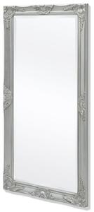 Nástěnné zrcadlo Balfour v barokním stylu - stříbrné | 120x60 cm