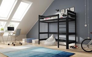 Dětská vyvýšená postel Samio Zp 004 90x200 - černá