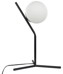 Skleněná stolní lampa 45 cm černá WAPITI