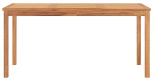 Zahradní jídelní stůl 160 x 80 x 77 cm masivní teakové dřevo