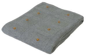 Babymatex Dětská deka Accent tmavě šedá, 80 x 100 cm