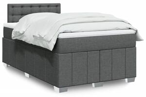 Box spring postel s matrací tmavě šedá 120x190 cm textil 3289322