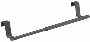 Wenko Nastavitelný nerezový držák na utěrky 36-60 cm, černá