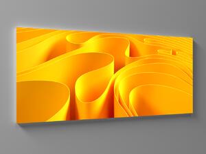 Liox XXL OBRAZ 3D ŽLUTÁ HRA S HLOUBKOU Rozměr: 200 x 100 cm