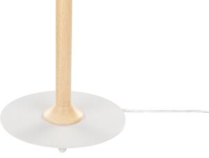 Dřevěná stolní lampa bílá MOPPY