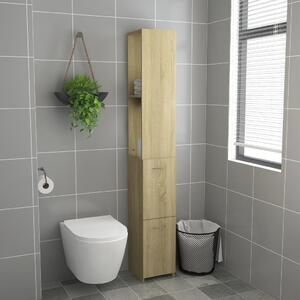 Koupelnová skříňka dub sonoma 25x26,5x170 cm kompozitní dřevo