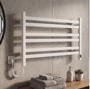 Vertaduro - Koup. žebř. radiátor s term. AVA 181W/230V 50x90 cm IP44 bílá levá