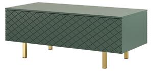 Konferenční stolek Scalia II 120 2K s úložným prostorem - labrador mat / zlaté Nohy