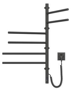 Vertaduro- El. otočný sušák na ručníky s term. ARA 105W/230V 82x49 cm IP44 černá