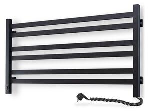 Vertaduro - Koup. žebř. radiátor s term. AVA 181W/230V 50x90 cm IP44 černá pravá