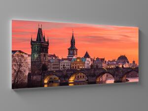 Liox XXL Obraz pražský karlův most Rozměr: 200 x 100 cm