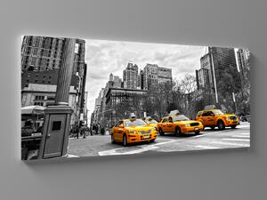 Liox XXL Obraz žluté taxi v New yorku Rozměr: 200 x 100 cm