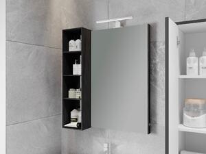 Kingsbath Manhy Black 55 koupelnové zrcadlo s LED podsvícením