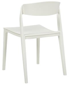 Sada 2 jídelních židlí bílé SOMERS
