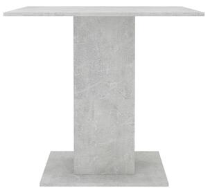 Jídelní stůl Kemmi - betonově šedý - dřevotříska | 80x80x75 cm