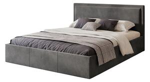 Čalouněná postel SOAVE rozměr 120x200 cm Světle šedá