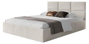 Čalouněná postel PORTO rozměr 120x200 cm Světle šedá