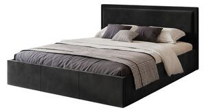 Čalouněná postel SOAVE rozměr 120x200 cm Černá
